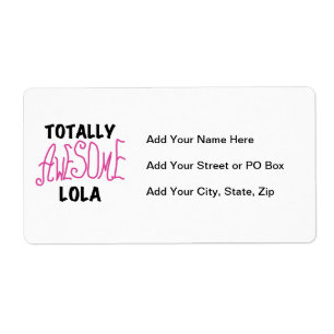 Étiquette T-shirts et cadeaux Lola rose totalement géniaux