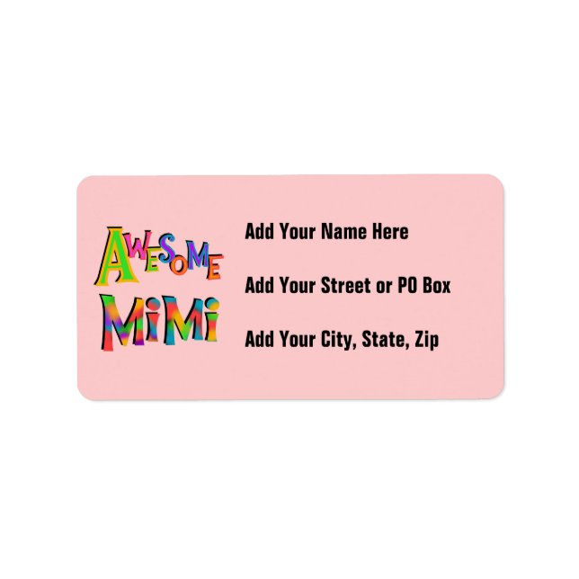 Étiquette T-shirts et cadeaux Mimi impressionnants (Devant)