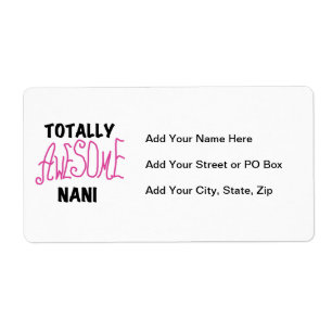 Étiquette T-shirts et cadeaux Nani roses absolument géniaux