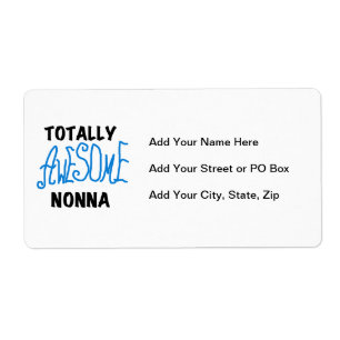 Étiquette T-shirts et cadeaux Nonna Blue totalement géniaux