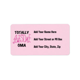 Étiquette T-shirts et cadeaux Oma Pink absolument géniaux