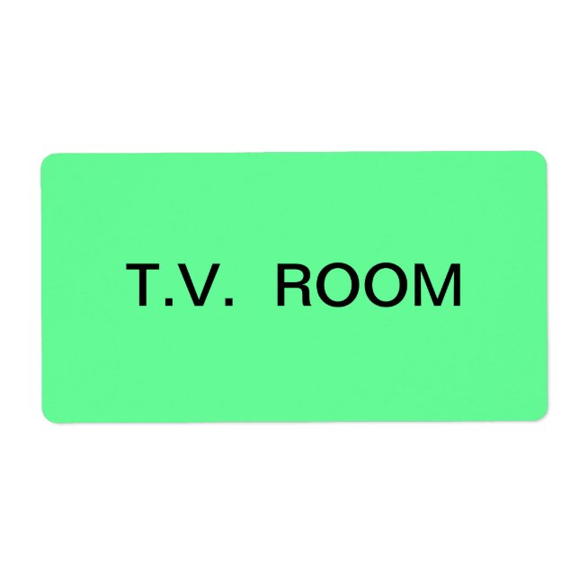 Étiquette T.V. Emballage et déménagement des locaux (Devant)