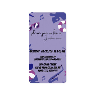 Étiquette Tag laser Neon Poutres vertes et Bleues Fête d'ann