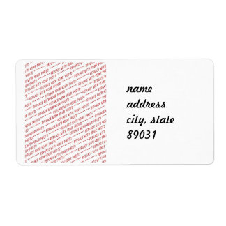 Étiquette Taille spécifique Modèle photo 8x10