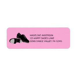 Étiquette Tap Dancers Chaussures Rose Adresse de retour