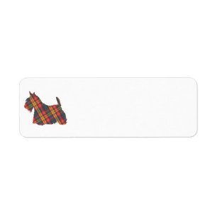 Étiquette Tartan Buchanan du Terrier Écossais