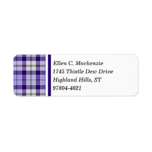 Étiquette Tartan de secteur de Strathclyde Ecosse