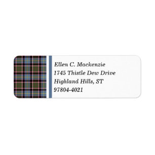 Étiquette Tartan de Stirling et de secteur de Bannockburn
