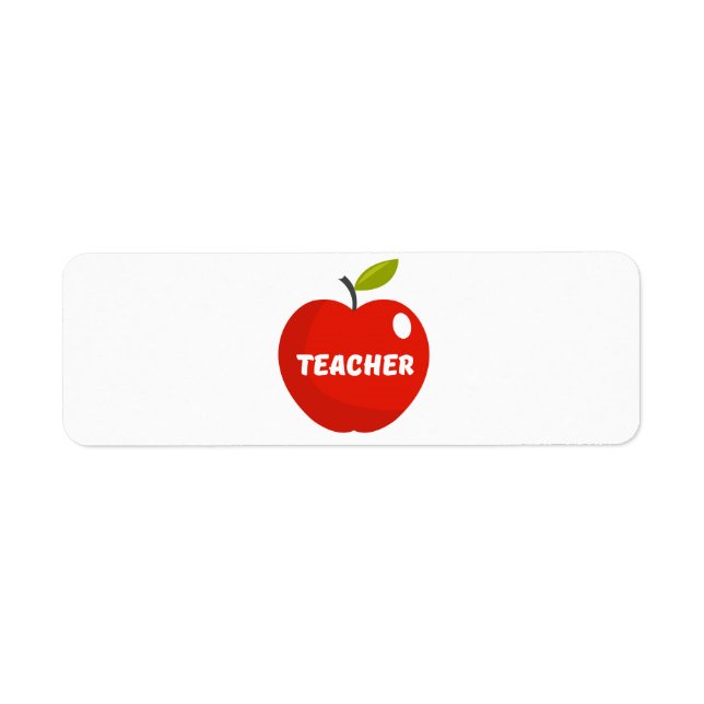 Étiquette Teachers Apple (Devant)