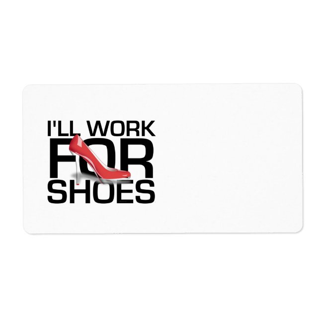 Étiquette TEE Work for Shoes (Devant)
