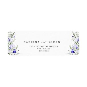 Étiquette Teinte de pêche rose blush   Mariage bleu poussiér