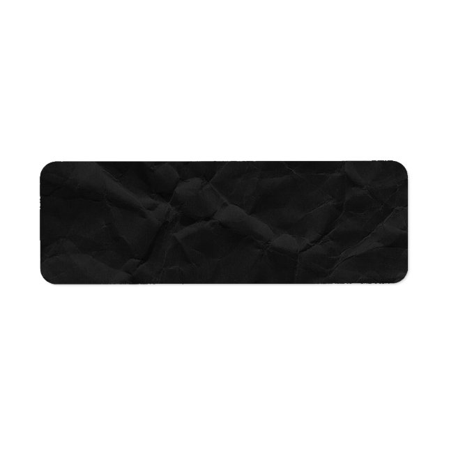 Étiquette TEMPL DE TEXTURE DE PAPIER CRINKÉ NOIR éffrayant (Devant)