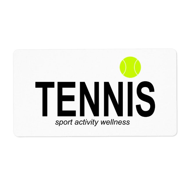Étiquette Tennis (Devant)