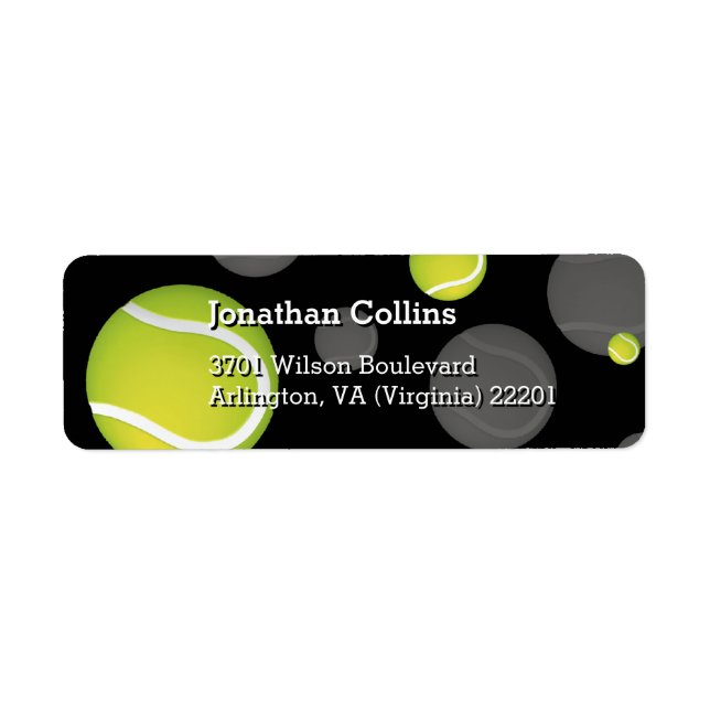 Étiquette Tennis personnalisé | Sport (Devant)