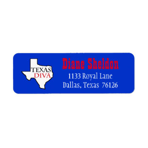 Étiquette Texas Diva