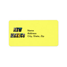 Étiquette Texte de l'image du Nouveau-Mexique