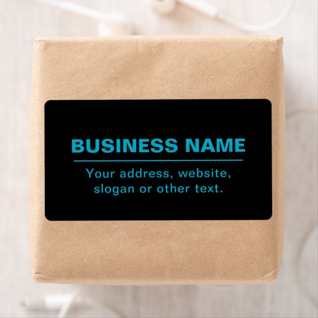 Étiquette Texte personnalisable pour l'entreprise, etc. Noir (En situation)