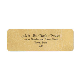 Étiquette Texte personnalisé en noir sur couleur bronze Abst