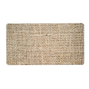 Étiquette Texture de Burlap