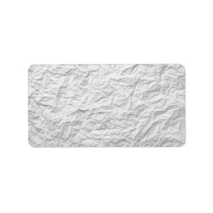 Étiquette Texture de papier chiffonnée pour l'arrière - pl