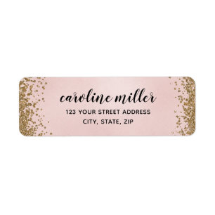 Étiquette Texture de Parties scintillant floue Adresse de re