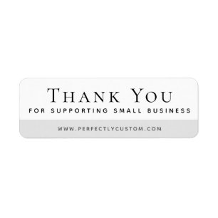 Étiquette Thank you for supporting small business