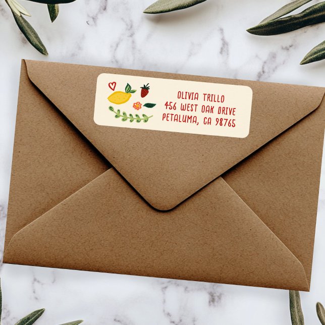 Étiquette That's Amore Italian Food CUSTOM Wedding Address (That's Amore Italian Food CUSTOM Wedding Return Address Label Sticker
)