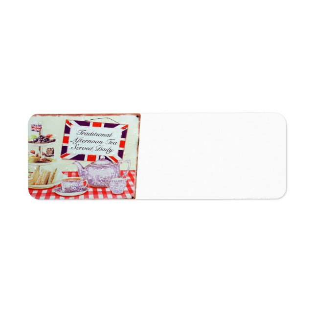 Étiquette Thé anglais après-midi (Devant)