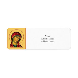 Étiquette Theotokos (Vierge Marie) Icône chrétienne orthodox