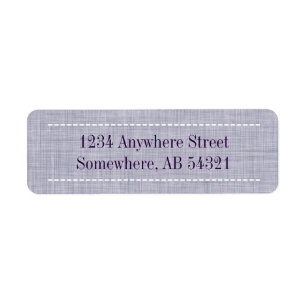 Étiquette Tissu tissé en tissu en Indigo violet