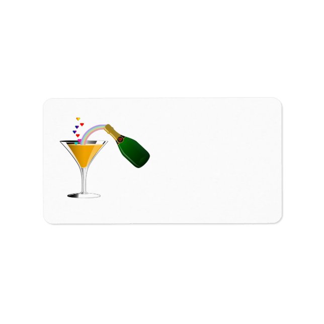 Étiquette Toast Champagne (Devant)