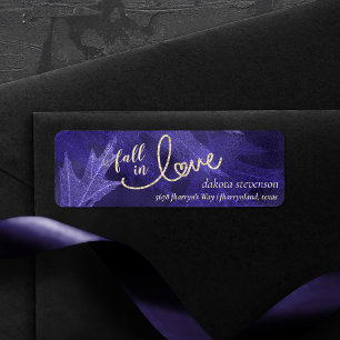 Étiquette Tomber amoureux de l'automne Royal Purple Adress