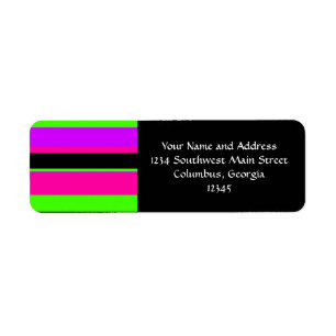 Étiquette Tons roses chaudes et mauves - Design moderne