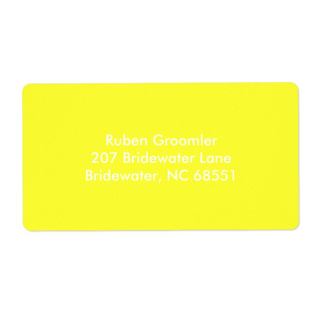 Étiquette Top Coloré (Devant)