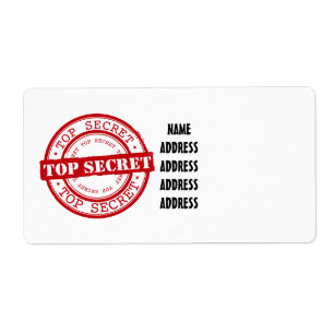 Étiquette Top Secret Seal