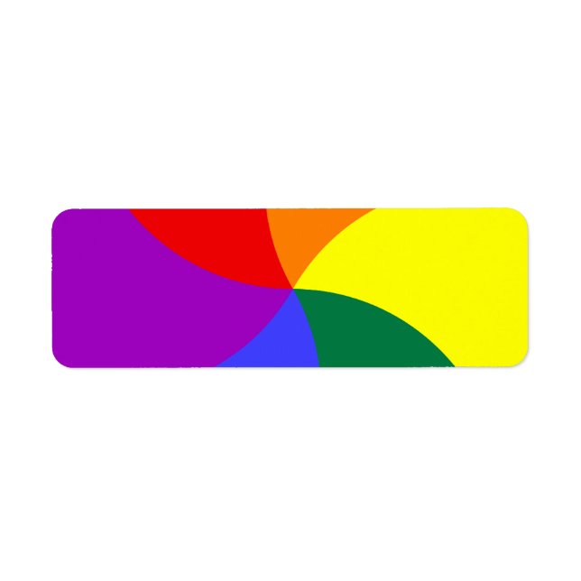 Étiquette Tourbillon arc-en-ciel (Devant)