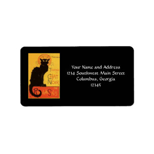 Étiquette Tournée du Chat Noir, cru de chat noir de Steinle