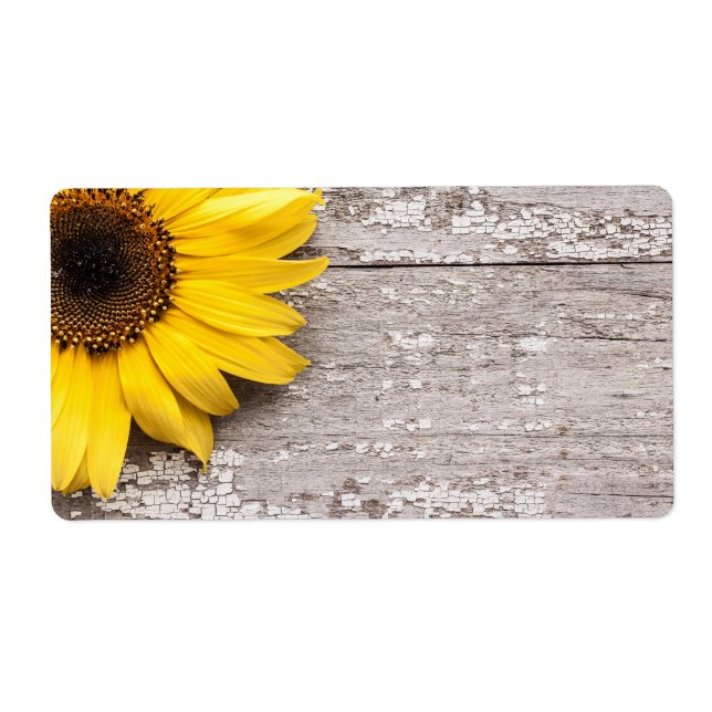 Étiquette Tournesol (Devant)