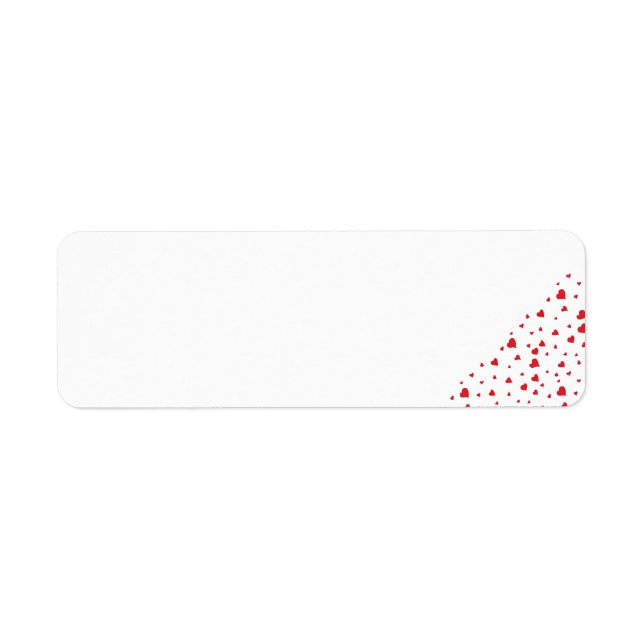Étiquette Tous les coeurs en rouge Retourner l'étiquette d'a (Devant)