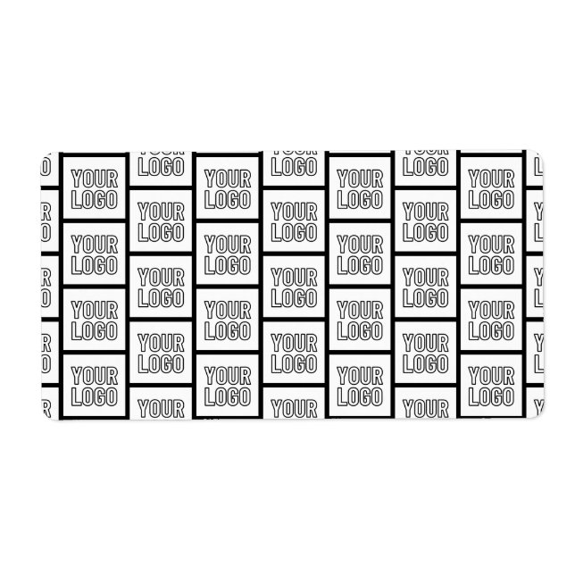 Étiquette Tout motif répétitif de logo ou d'image (Devant)
