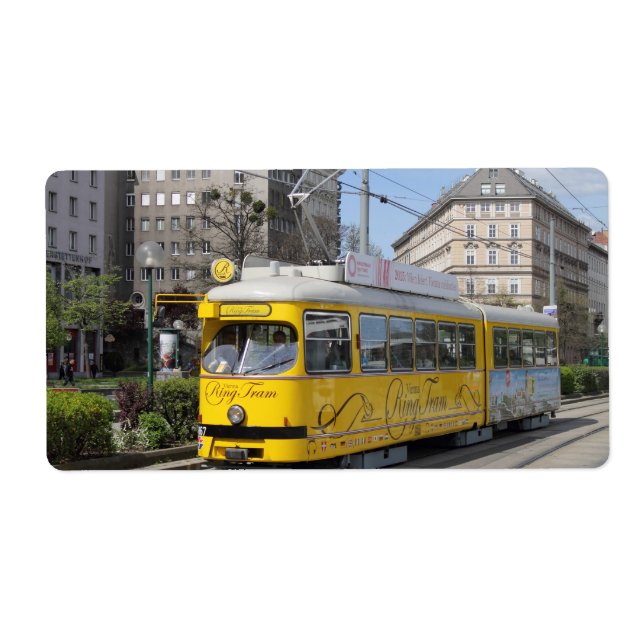 Étiquette Tramway de Vienne (Devant)