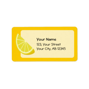 Étiquette Tranche de citron