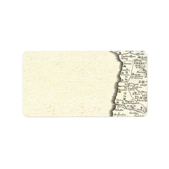 Étiquette Tribus d'Israël Antique Carte Élégante (Devant)
