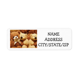 ÉTIQUETTE *TRIPLET* TEDDY BEAR POUR LES PARENTS DE TRIPLET