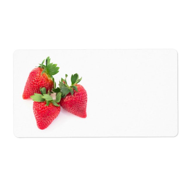 Étiquette Trois fraises (Devant)