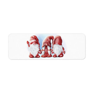 Étiquette Trois gnomes amusants de Noël Café Mug Servant Tr