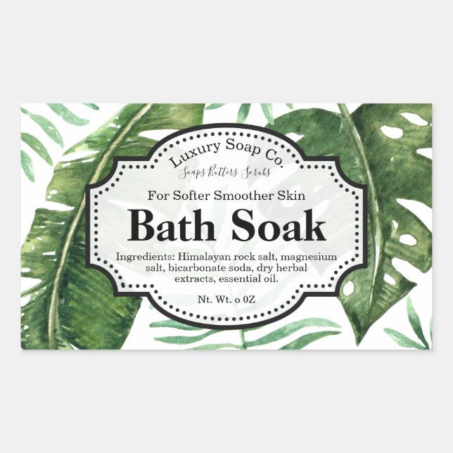 Étiquette Tropical Body Scrub (Devant)