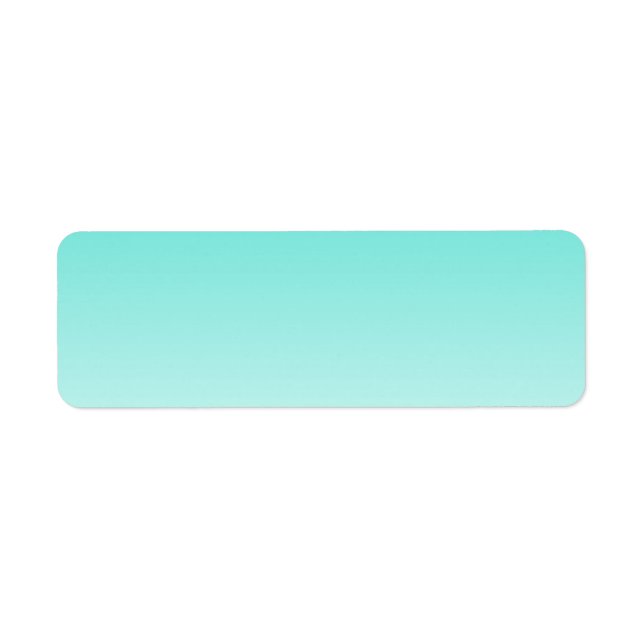 Étiquette Turquoise Ombre (Devant)