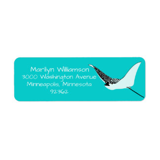 Étiquette Turquoise Sea Ray Tropical Address Label