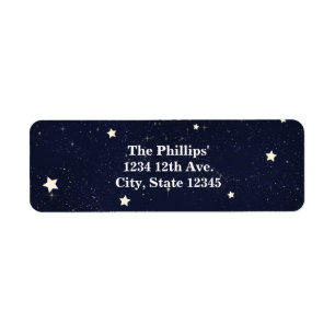 Étiquette Twinkle Little Star Starry Sky Baby shower